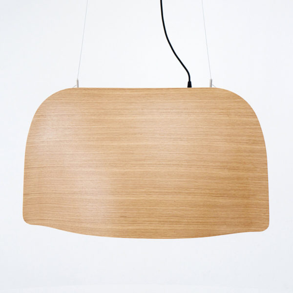 Lampa LOBE dąb, drewniana lampa sufitowa, Bester Studio